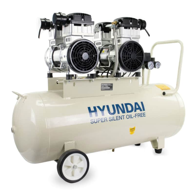 Hyundai Air Compressor Oil Free Low Noise Brushless 4HP 100L — main product image