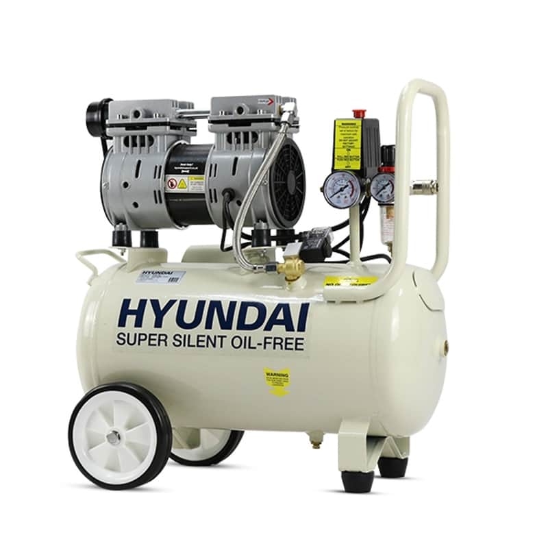 Hyundai Air Compressor Oil Free Low Noise 1HP 24L — main product image